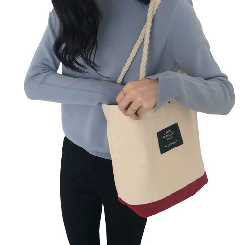 Брендовая вместительная и большая сумка на одно плечо, сумка через плечо, вместительный и большой портативный белый тканевый мешок, в корейском стиле