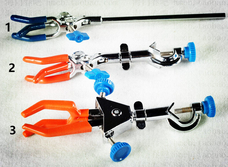 Three-claw sandwich with clamp-changing large number plated single adjusting red laboratory all-purpose clamp multipurpose clamp
