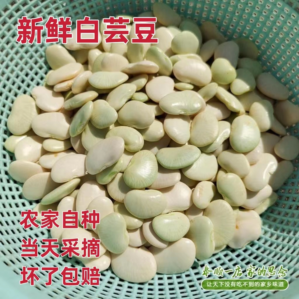 Fresh White Ruby Bean Warm State Farmhouse Vegetables 250g White Lentil Vacuum Loaded to shell Taishun to produce white jade beans-Taobao