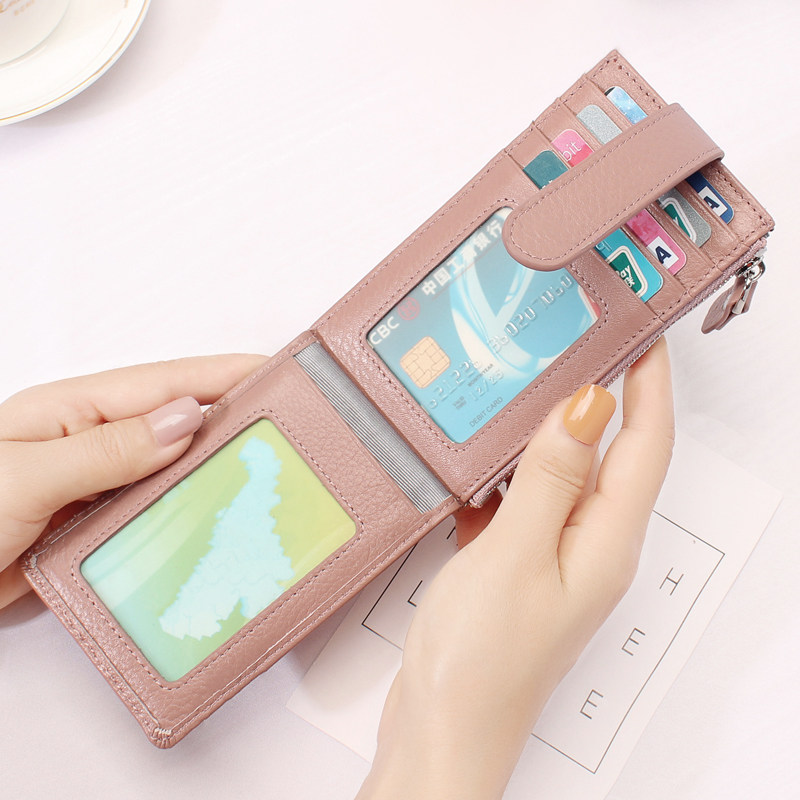 ChristyKathy women's bag card bag ultra-thin leather multi-functional large-capacity simple multi-card coin purse