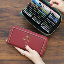 ChristyKathy womens bag wallet multi-card large capacity clutch 36-digit business card holder Leather organ card case