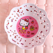 Cartoon fruit plate home living room coffee table creative snacks dried fruit nut candy storage box melamine round Korean