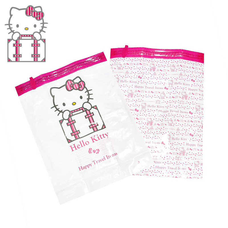 Hello Kitty Travel Vacuum Compression Bag Set Hand-rolled Quilt Clothes Storage Bag Organizer