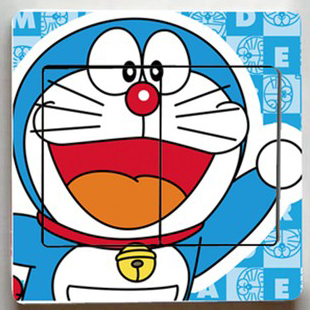 Cute 86 switch stickers wall stickers Creative single and double switch panel protection set decorative stickers Socket stickers can be removed