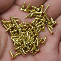 Self-tapping screw yellow small screw 5 gold fitting round head flat cross iron nail special screw nut