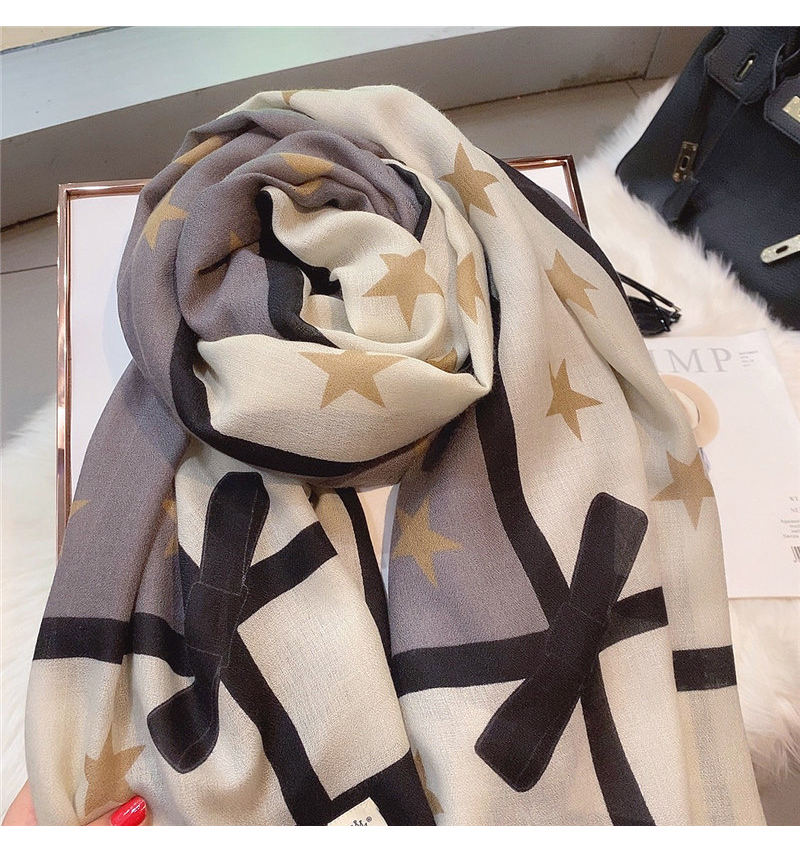 Temperament Bowknot Cotton Linen Women's Spring and Autumn Korean Version Versatile Long Style Large Shawl Winter Wrap_voghion.com