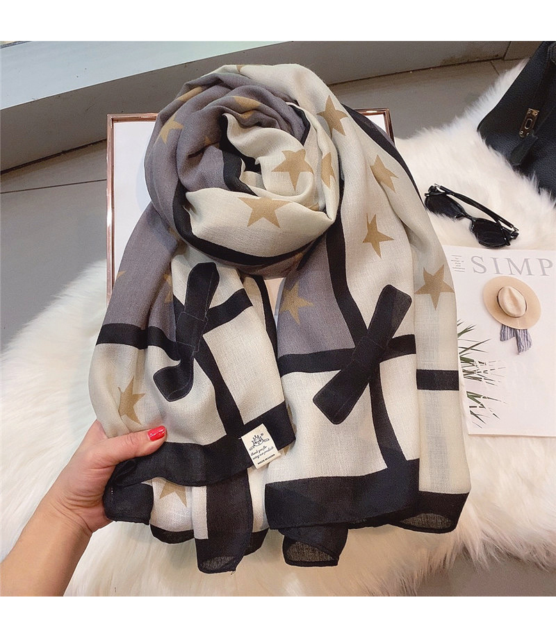 Temperament Bowknot Cotton Linen Women's Spring and Autumn Korean Version Versatile Long Style Large Shawl Winter Wrap_voghion.com