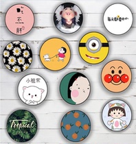 Bracket watch TV beautiful girl ring buckle personality male simple telescopic airbag bracket mobile phone shell plastic 3M plastic type