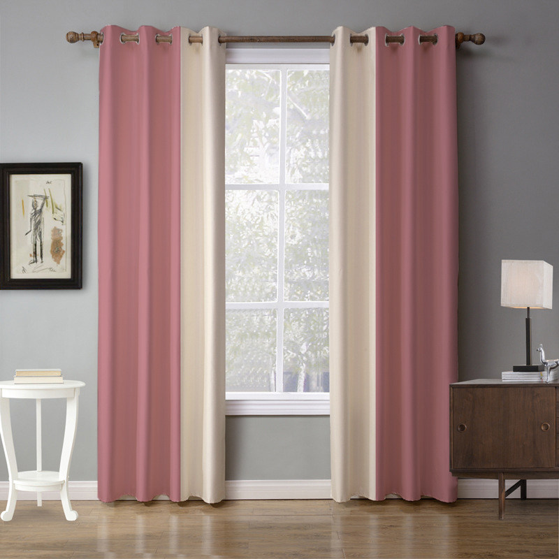 Winter color matching velvet curtain Nordic Morandi pure color high shading warm bedroom living room floor-to-ceiling curtain