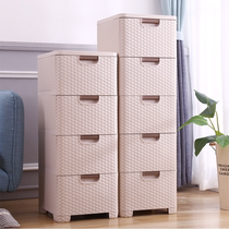 Vines containing cabinet drawer-type childrens wardrobe bedroom plastic finishing cabinet snacks lockers balcony five-bucket cabinet