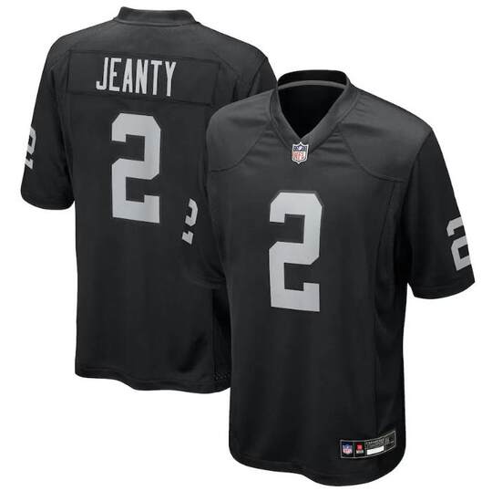 Las Vegas Raiders Las Vegas Raiders football jersey No. 2 JEANTY jersey game suit