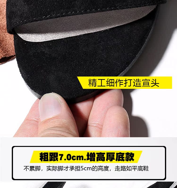 Word khóa với sandal dày nữ hè 2018 mới Âu và Mỹ gợi cảm hở ngón hoang dã với giày cao gót thần tiên dép quai ngang nữ