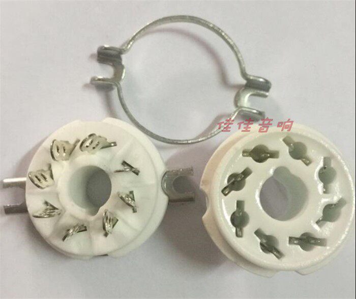 Ceramic large 8-foot vacuum tube base GZC8-1-G gold-plated silver-plated 8-foot tube base KT88 6550 E34 6p3p