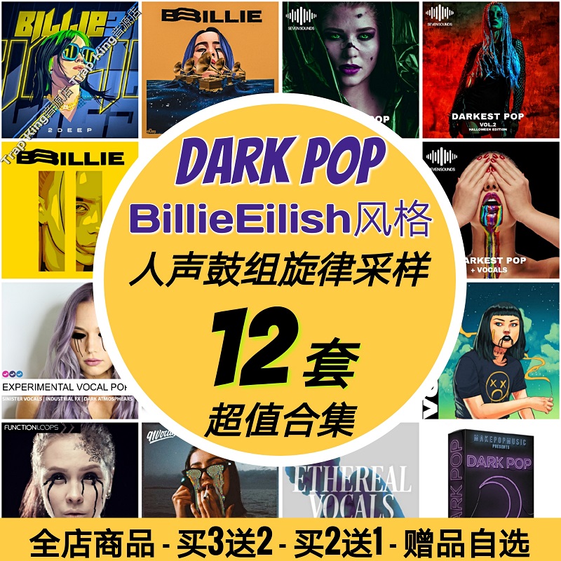 Billie Eilish Stylistic Acoustic Sampling Slice Dark Pop Drum FL Cubase Logic sound source 