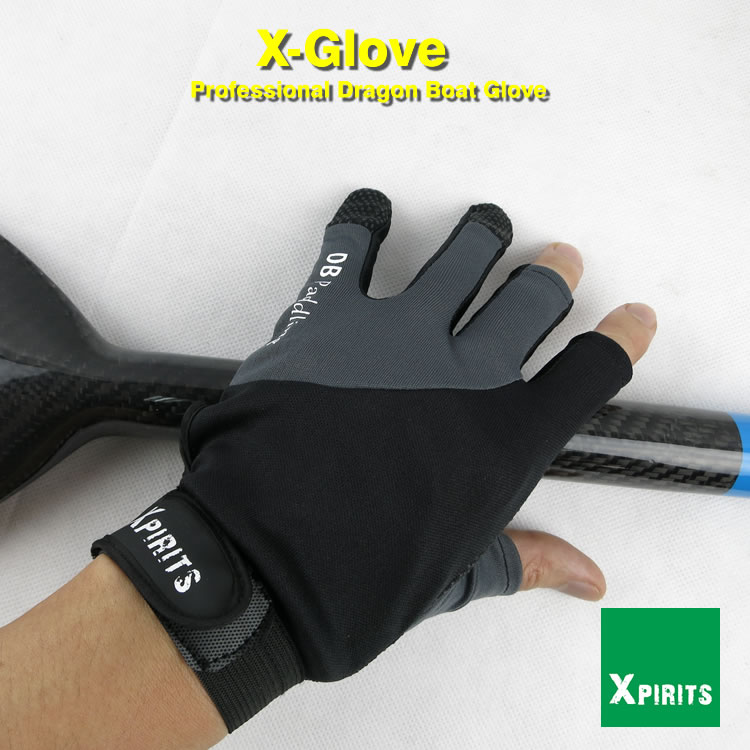 Dragon boat gloves On professional nautical vessels, half-finger two-finger sunscreen anti-slip wear-resistant gloves are used for water sports