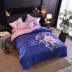 Dày bông chải denim giường bông vải quilt đúp đơn giản không khí 1,5m giường 1.8m - Bộ đồ giường bốn mảnh chăn ra gối nệm cao cấp Bộ đồ giường bốn mảnh