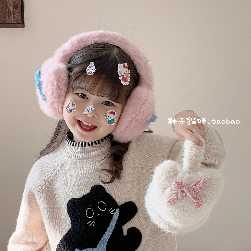A must-have for 2025! korean-style plush heart earmuffs  display picture 1