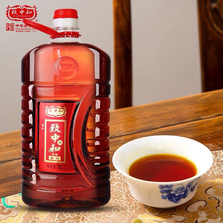 Jiangsu Zhejiang Shanghai 6 bottles Zhejiang Hangzhou Zhizhong and Dew Wine 2L plastic bottle 38 degrees