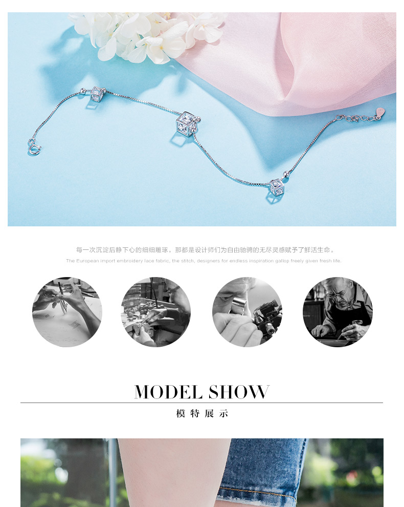 Chaine de cheville Femme en Argenterie - Ref 3104253 Image 9
