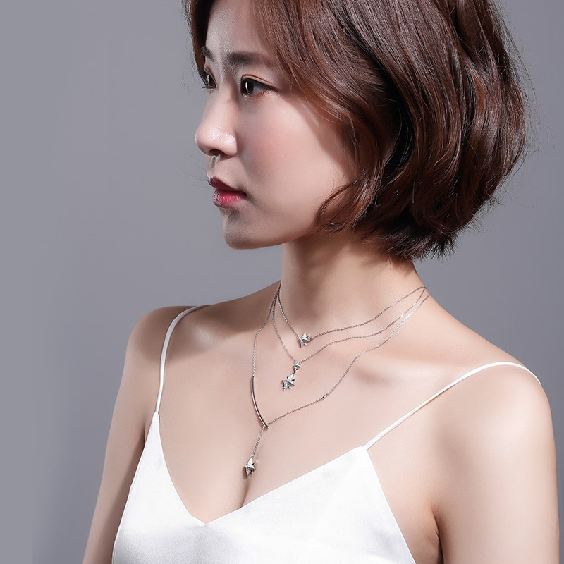 Silverage 银时代 星夜系列 纯银星光锁骨项链 天猫优惠券折后￥149起包邮（￥219-70）