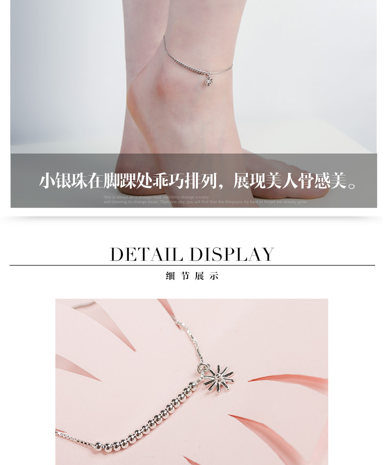 Chaine de cheville Femme en Argenterie - Ref 3104838 Image 10