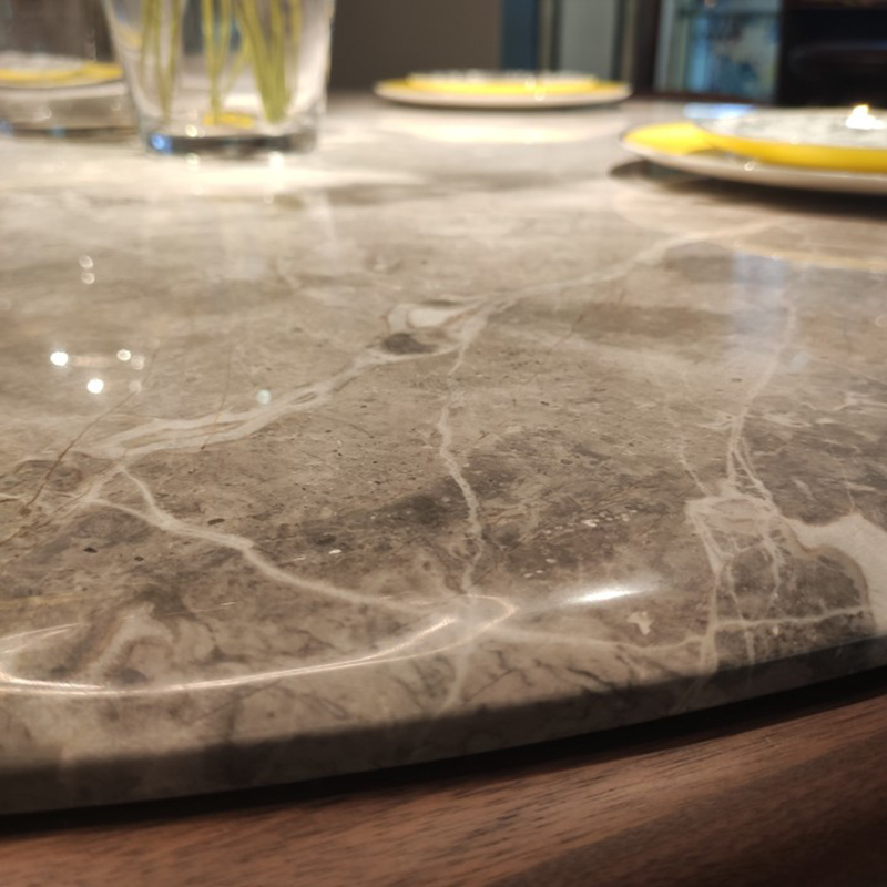 Conneden Guest Dining Room Solid Wood Table Marble Countertops Home Round Dining Terrace Small Family FA035880014-Taobao