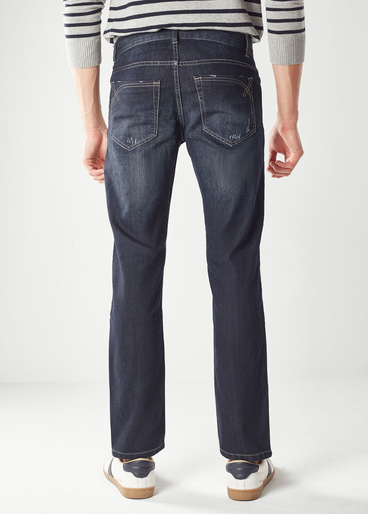 Quần Giordano Quần jean nam Giặt quần thun cotton cho nam Quần nam hẹp chân denim Quần 01118009 thời trang nam cao cấp	