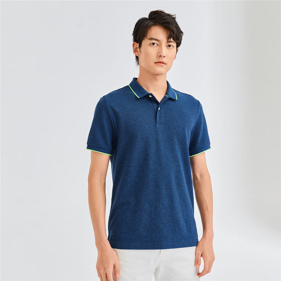 Giordano Polo shirt men's honeycomb mesh piqué men's lapel top polo shirt men's short sleeves 01011425