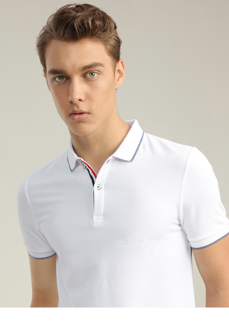 Giordano polo áo sơ mi nam màu sắc mới phù hợp với ngắn tay ve áo Paul áo sơ mi nam đơn giản POLO shirt 01018238