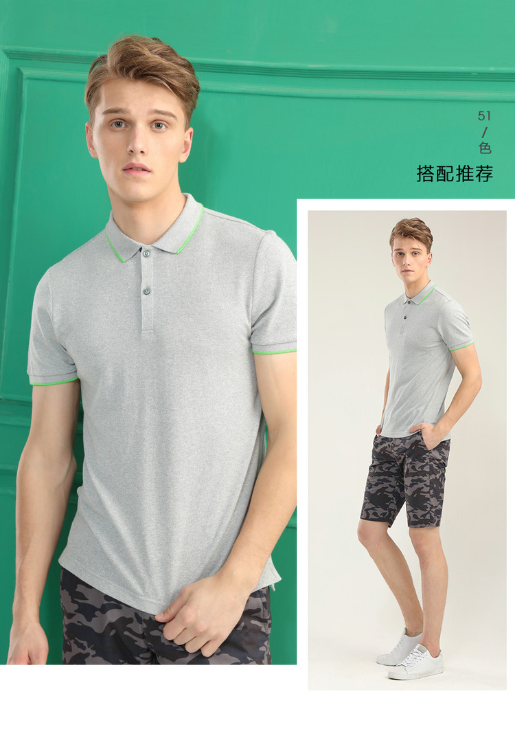 Giordano polo áo sơ mi nam màu sắc mới phù hợp với ngắn tay ve áo Paul áo sơ mi nam đơn giản POLO shirt 01018238