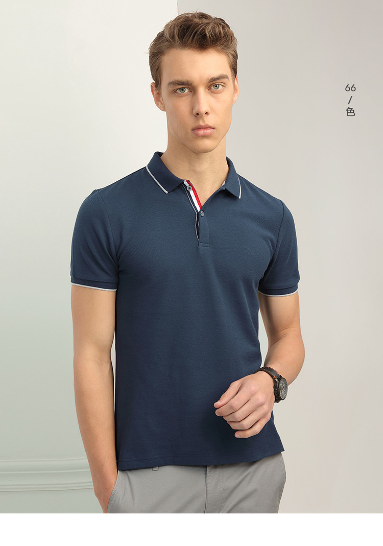 Giordano polo áo sơ mi nam màu sắc mới phù hợp với ngắn tay ve áo Paul áo sơ mi nam đơn giản POLO shirt 01018238