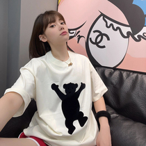 2022 Summer new Little Bear Han version pure cotton High Street Wind relaxation for men and women