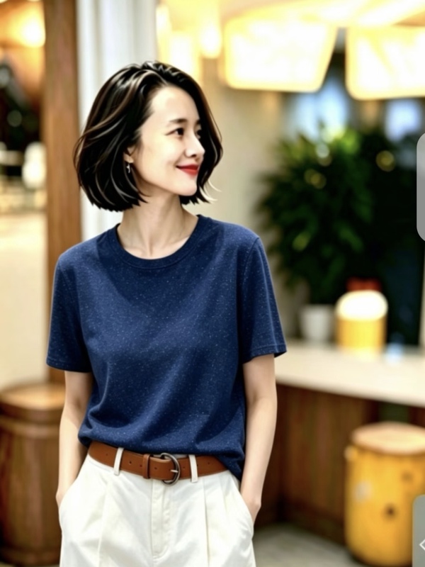 Zuoann Dongguan High-End Brand Factory~Summer Silk-Cotton Organic Hemp Morandi Color Dot Knit Sweater