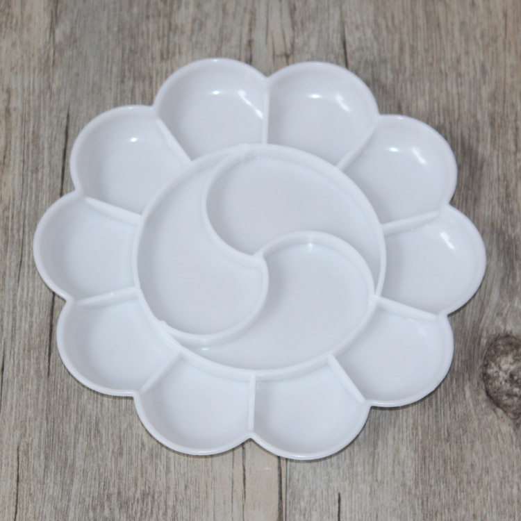 Vegan Xuan Xuan Plum Plum Tone Color Pan Work Stroke National Painting Thickened White Dorg Plastic Color Palette Thickened medium Number