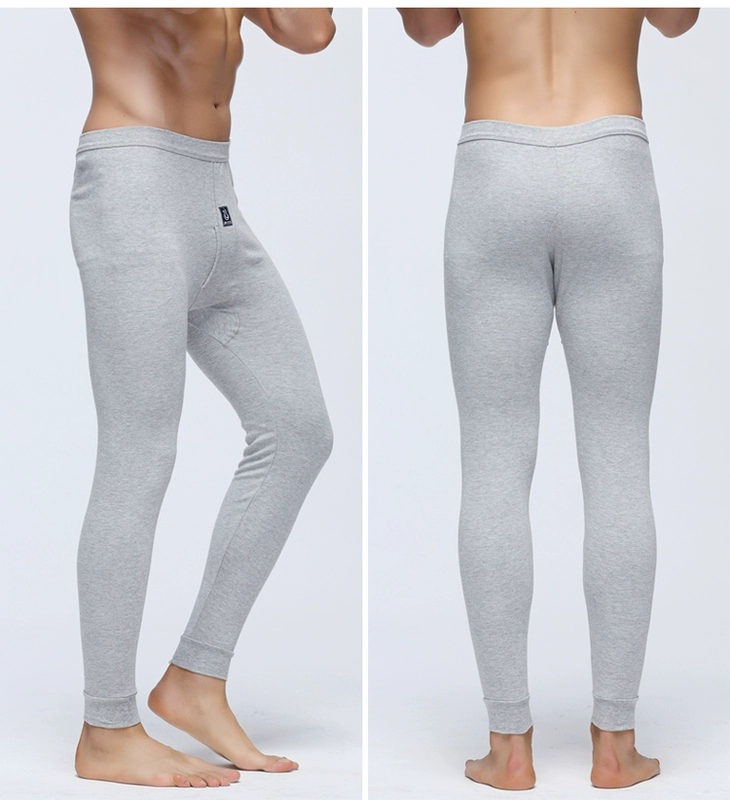 Quần cotton nam Qiukuk Quần legging mỏng thanh lịch Quần cotton trẻ trung Quần ấm
