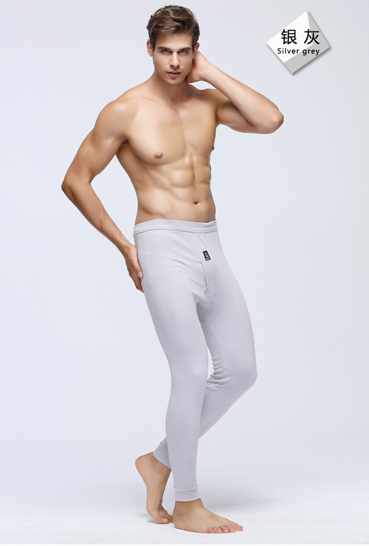 2 nạp nam mùa thu quần cotton quần phần mỏng Slim xà cạp thanh niên quần ấm áp quần người đàn ông duy nhất của quần