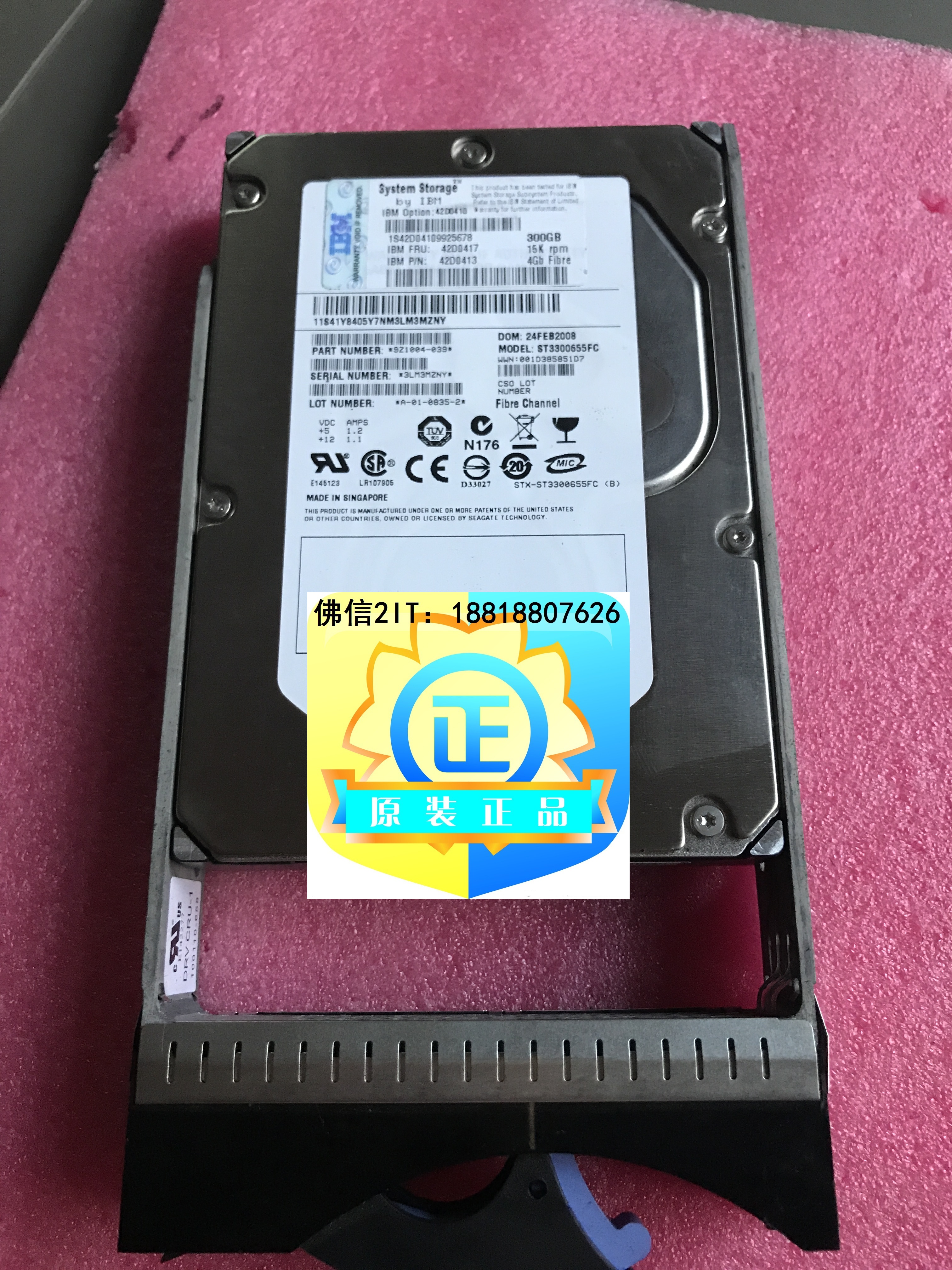 IBM 5415 42D0417 44X3231 300G 15K 4GB DS5020 DS4700 Original Hard Disk
