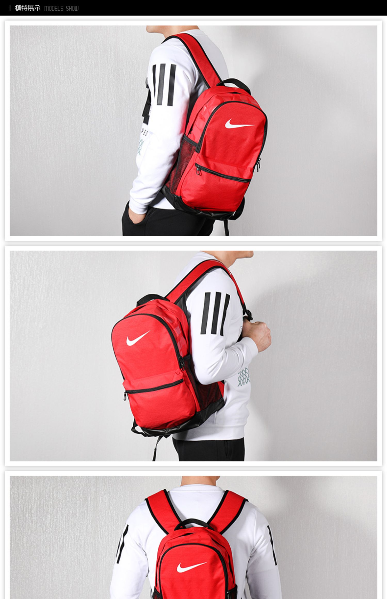 Ba lô Nike Nike dành cho nữ Túi đeo chéo nữ 2019 Túi thể thao mùa hè Du lịch ngoài trời Giải trí Ba lô BA5761 - Ba lô cặp chống gù
