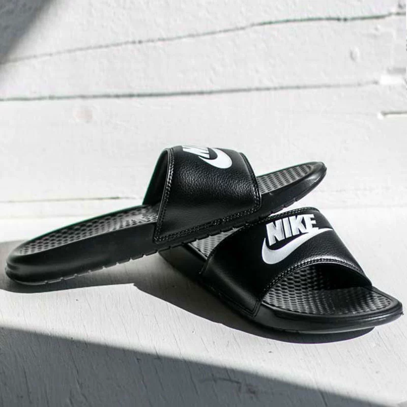 Giày Nike Nike nam bên ngoài mang clip kéo hè 2019 Giày đi biển mới dép đi trong nhà dép dép xỏ ngón 882690-009 - Dép thể thao