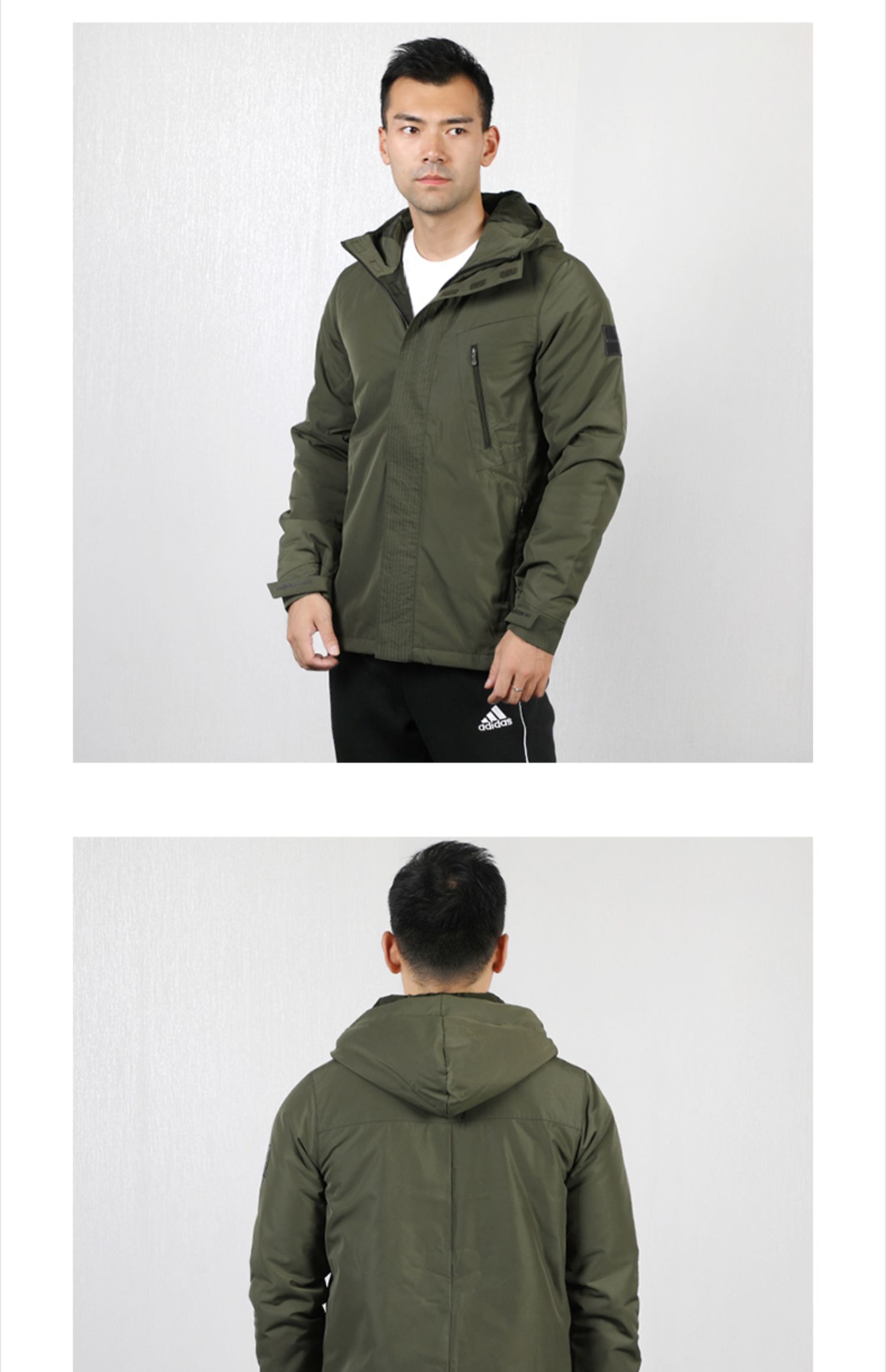 Áo khoác cotton Adidas nam 2019 thu đông mùa đông mới diện áo khoác thể thao áo gió ấm áp EI4430 - Quần áo độn bông thể thao áo phao gile nữ