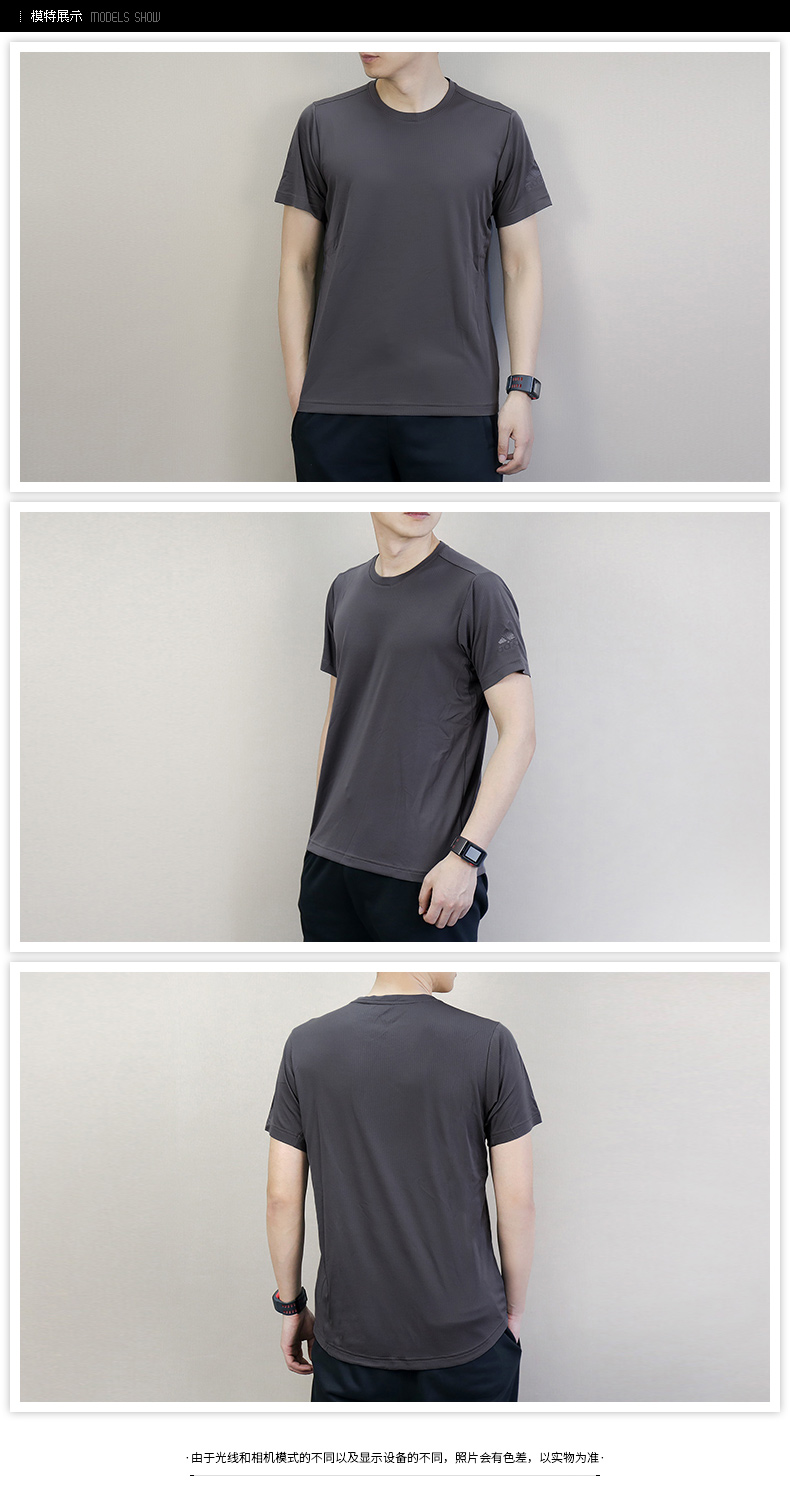 Adidas ngắn tay nam 2018 mùa hè mới thể thao nửa tay băng gió nhanh khô vòng cổ T-Shirt CE0819 áo ba lỗ thể thao nữ