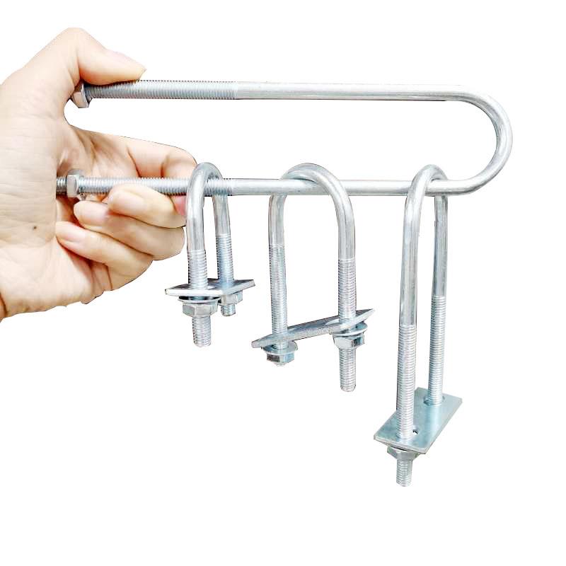 Lengthened U-shaped clamp U-shaped bolt pipe clamp Water pipe clamp U-shaped riding clamp Clamp U-shaped screw U-shaped buckle