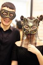 Venice fox cat girl mask Masked song king Halloween masquerade couple masked shaking sound live net red