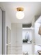 Nordic Golden Light Luxury Hallway Lamp, Modern Minimalist Internet-Famous Personalized Creative Corridor Balcony Entrance Crystal Lamp