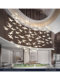 Hotel Lobby Bird Crystal Chandelier Duplex Building Lobby High Ceiling Restaurant Light Spiral Staircase Decorative Large Chandelier
