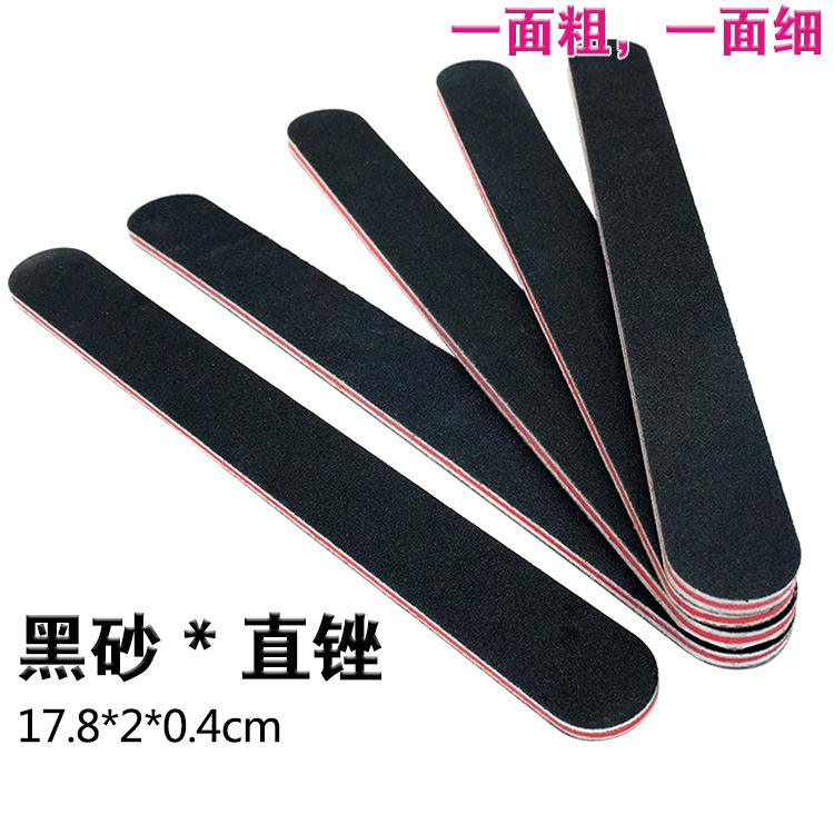 Nail File Black Sand Strip Thickened Version Thin Sanding Strip Polishing Strip Shaping Nail Salon Special Sandpaper Sanding Strip