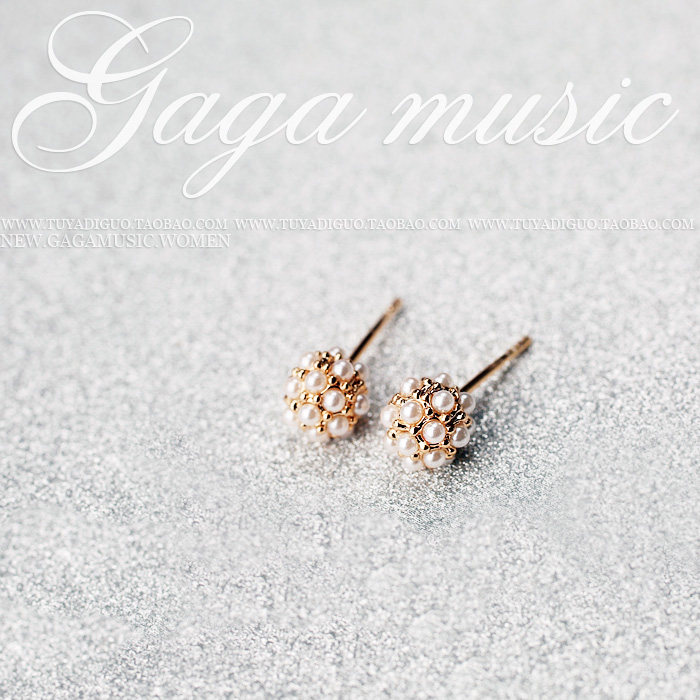 Korean Han Edition High Quality ultra - fine super mini - small pearl string earrings - earrings female accessories