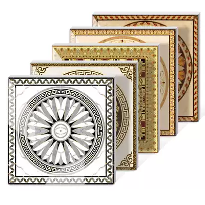 1600x1600 gold-plated entrance entrance carpet flower tile living room 800x800 cast crystal brick Parquet floor tile