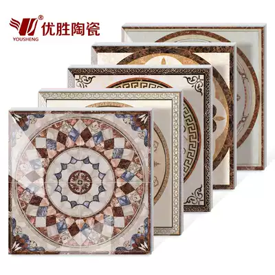 Entry entrance European-style living room dining room Gold brick doorway mosaic floor tiles jigsaw tiles jigsaw brick tiles floor tiles