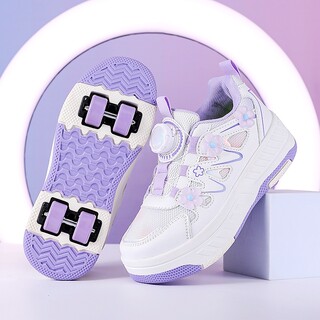 Internet celebrity hot-selling four-wheel retractable invisible sneakers